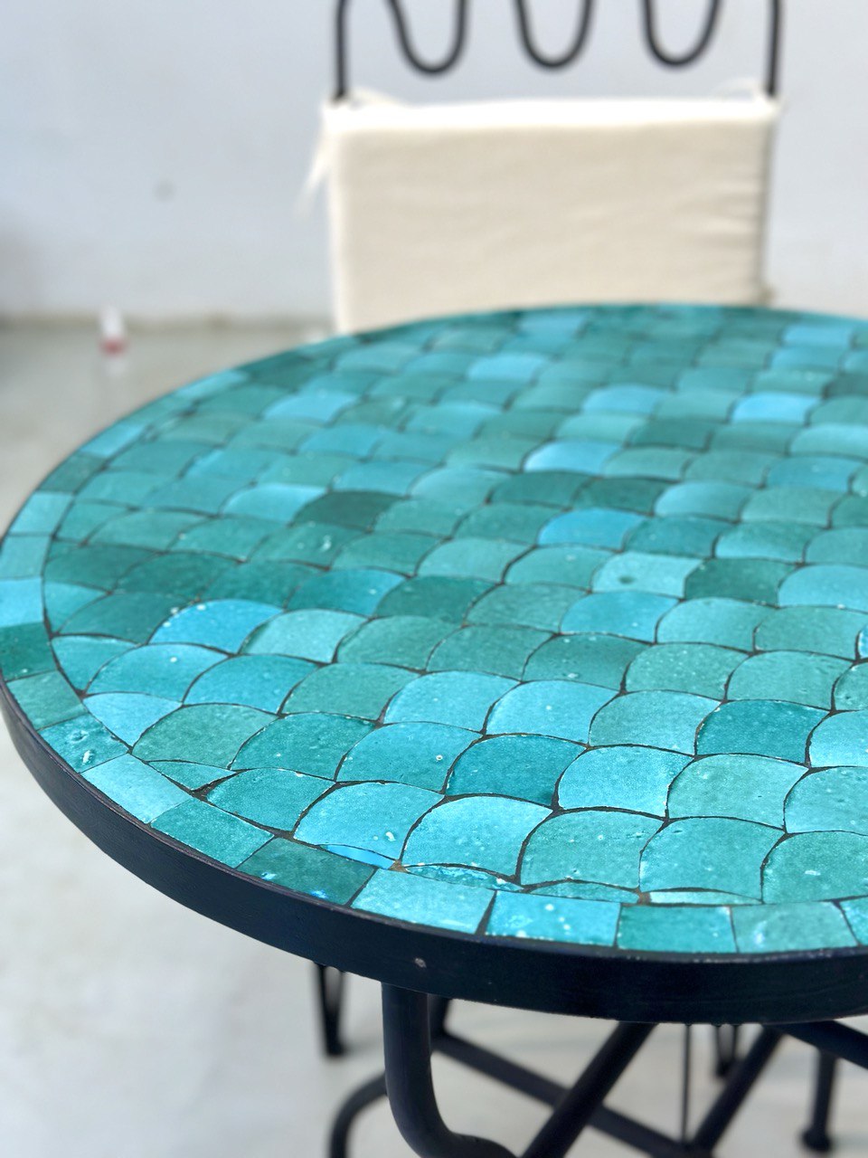 Moroccan Mystique Handcrafted Tile Table - 60 cm (23.6 inches)