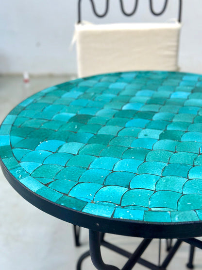 Moroccan Mystique Handcrafted Tile Table - 60 cm (23.6 inches)