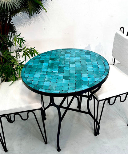 Moroccan Mystique Handcrafted Tile Table - 60 cm (23.6 inches)